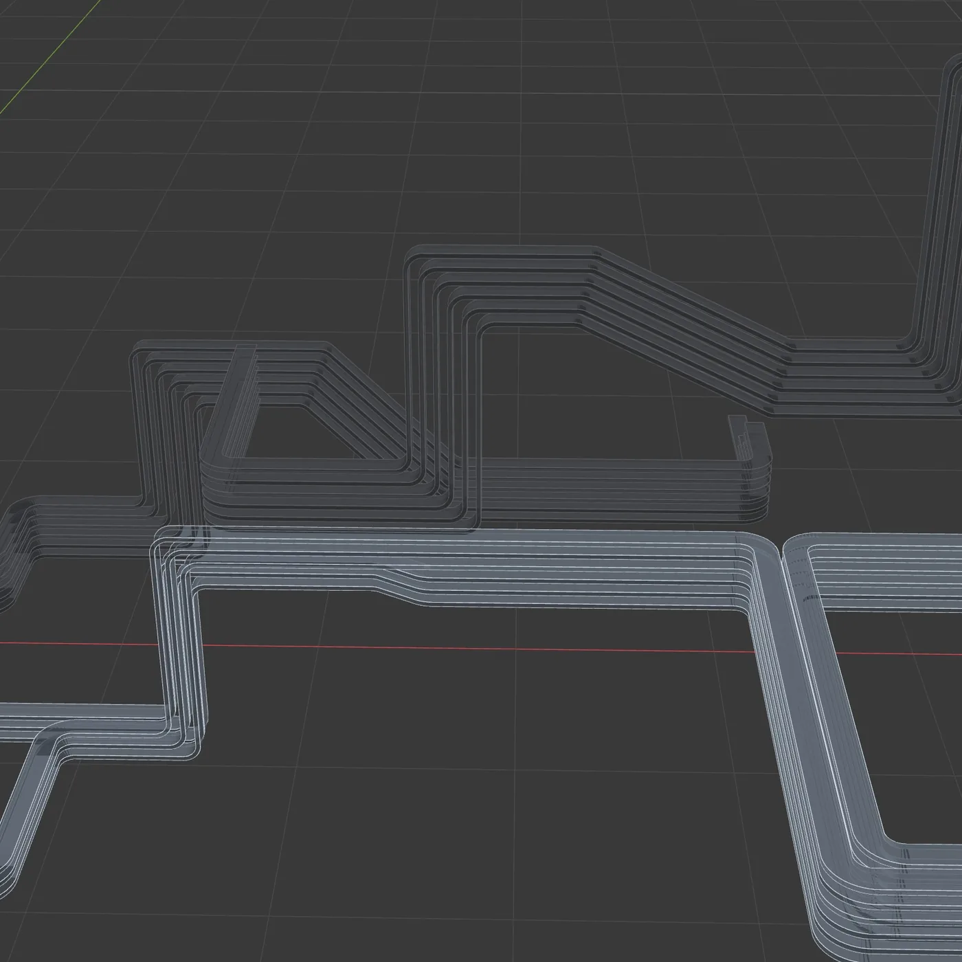 Cable trays exported from E3D, no supports